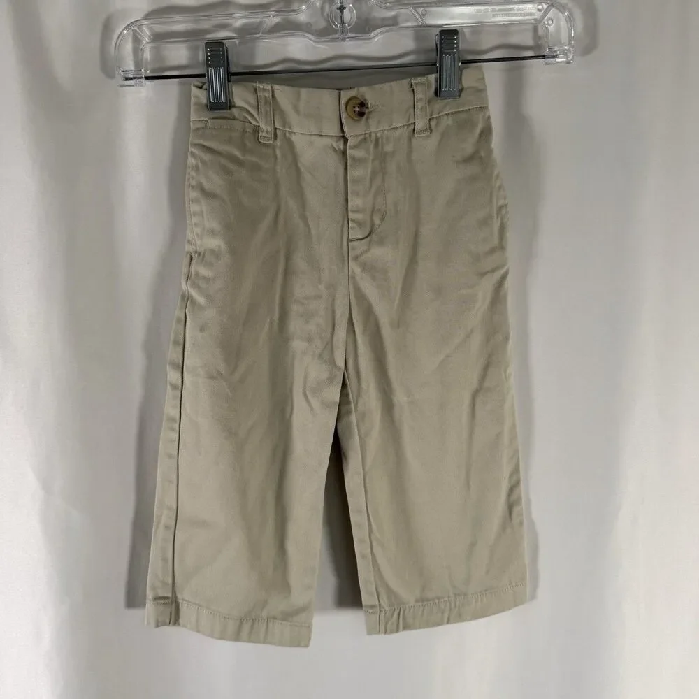 Polo Ralph Lauren Chino Pants Baby Boy 18M Khaki Flat Front Pull On